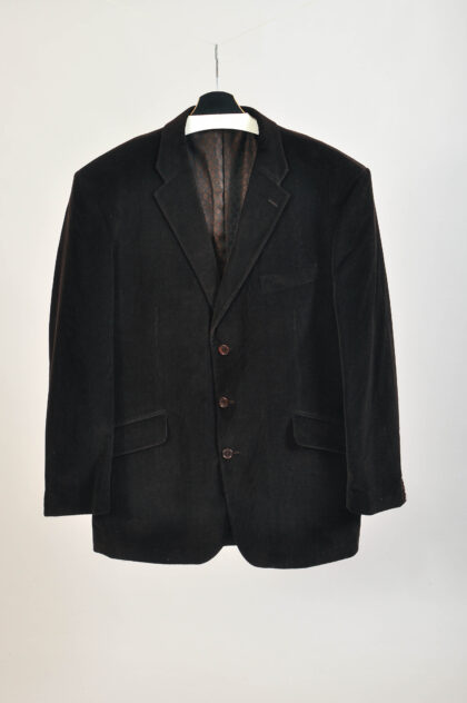 Vintage 00s Mulberry Dark Brown Corduroy Blazer | Size 44R