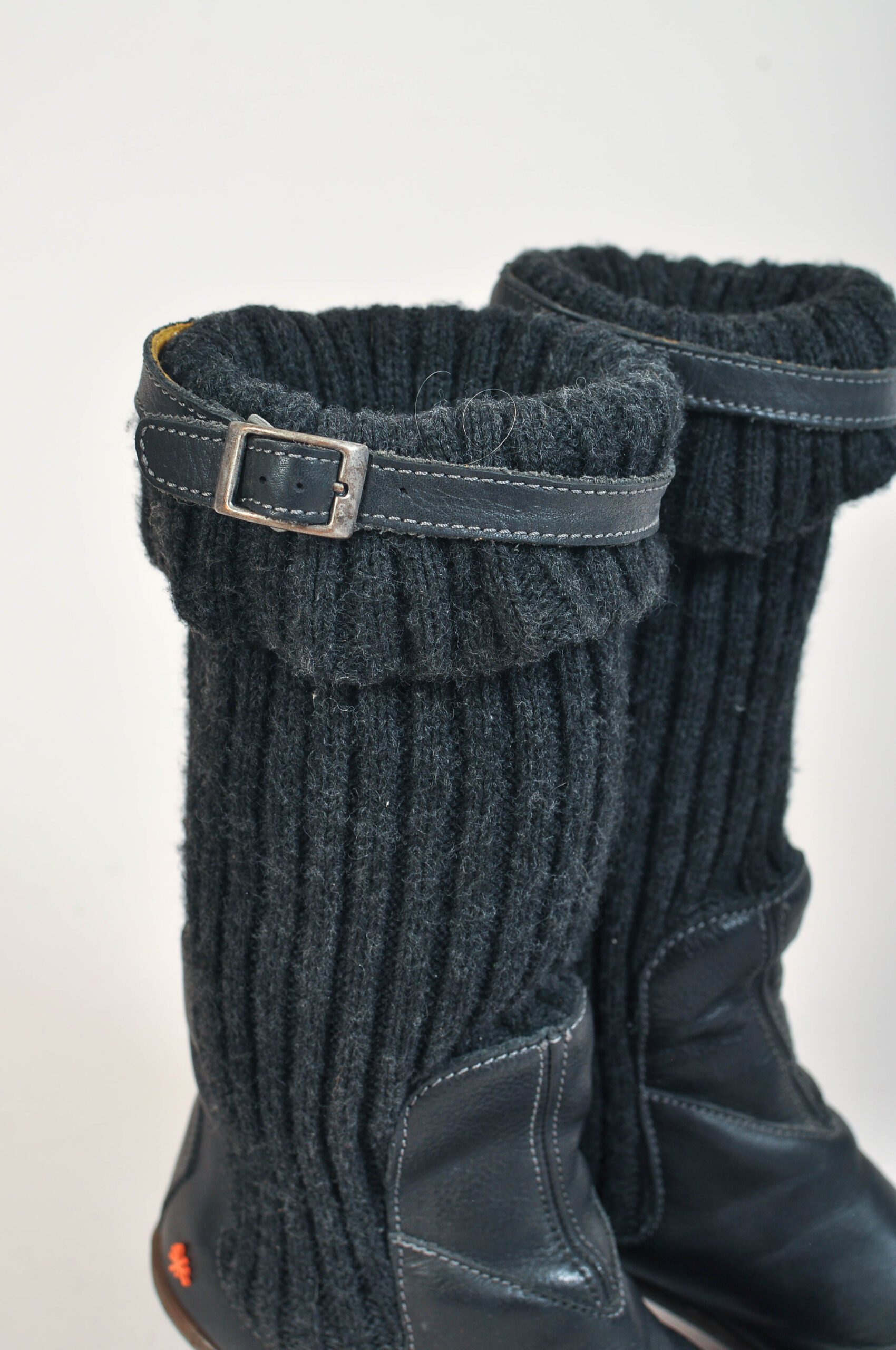 Vintage 00s Art Real Leather Boots | Size 39 | 7.5 cm Heel - Image 3