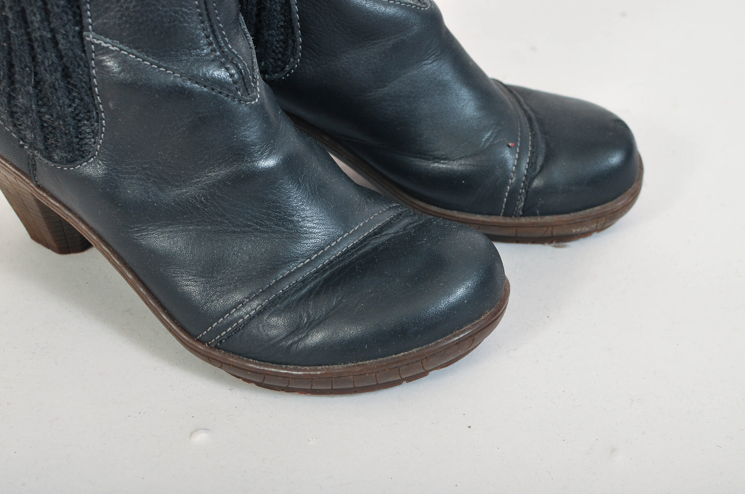 Vintage 00s Art Real Leather Boots | Size 39 | 7.5 cm Heel - Image 4