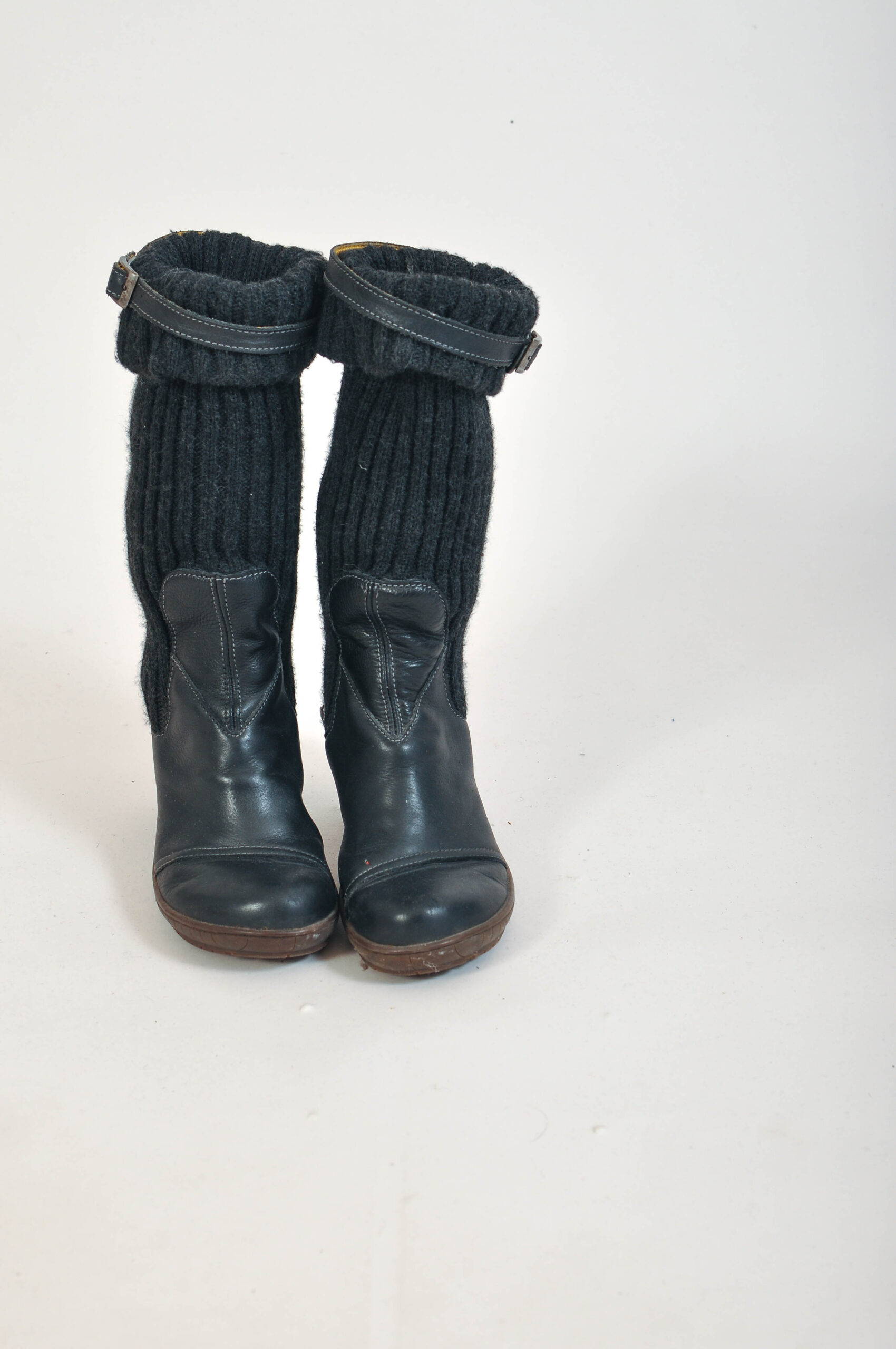 Vintage 00s Art Real Leather Boots | Size 39 | 7.5 cm Heel - Image 5