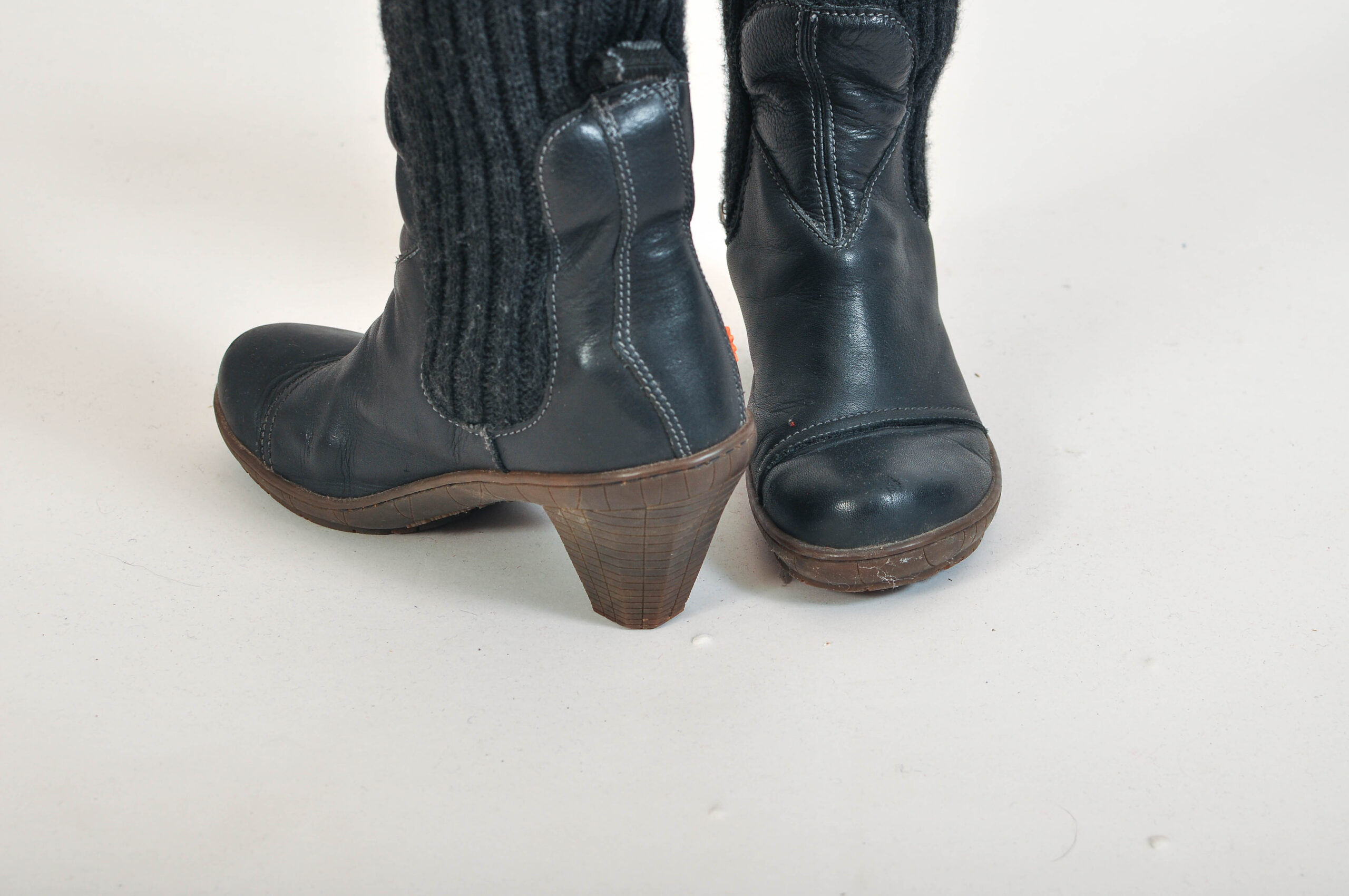 Vintage 00s Art Real Leather Boots | Size 39 | 7.5 cm Heel - Image 7
