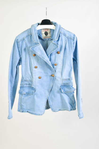 Vintage Refuge Napoleon Style Denim Jacket – S