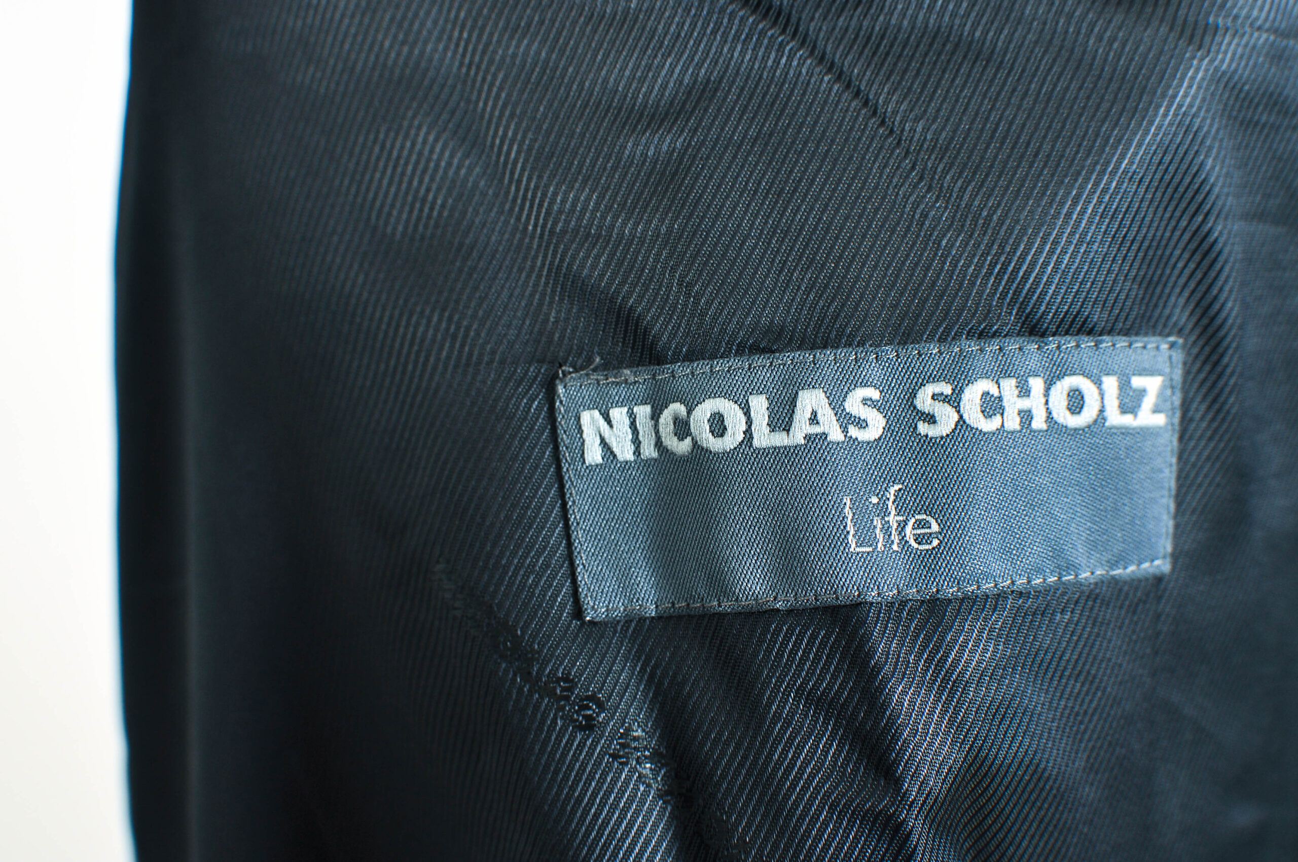 Vintage Y2K Nicolas Scholz Black Wool Coat – 2XL - Image 5