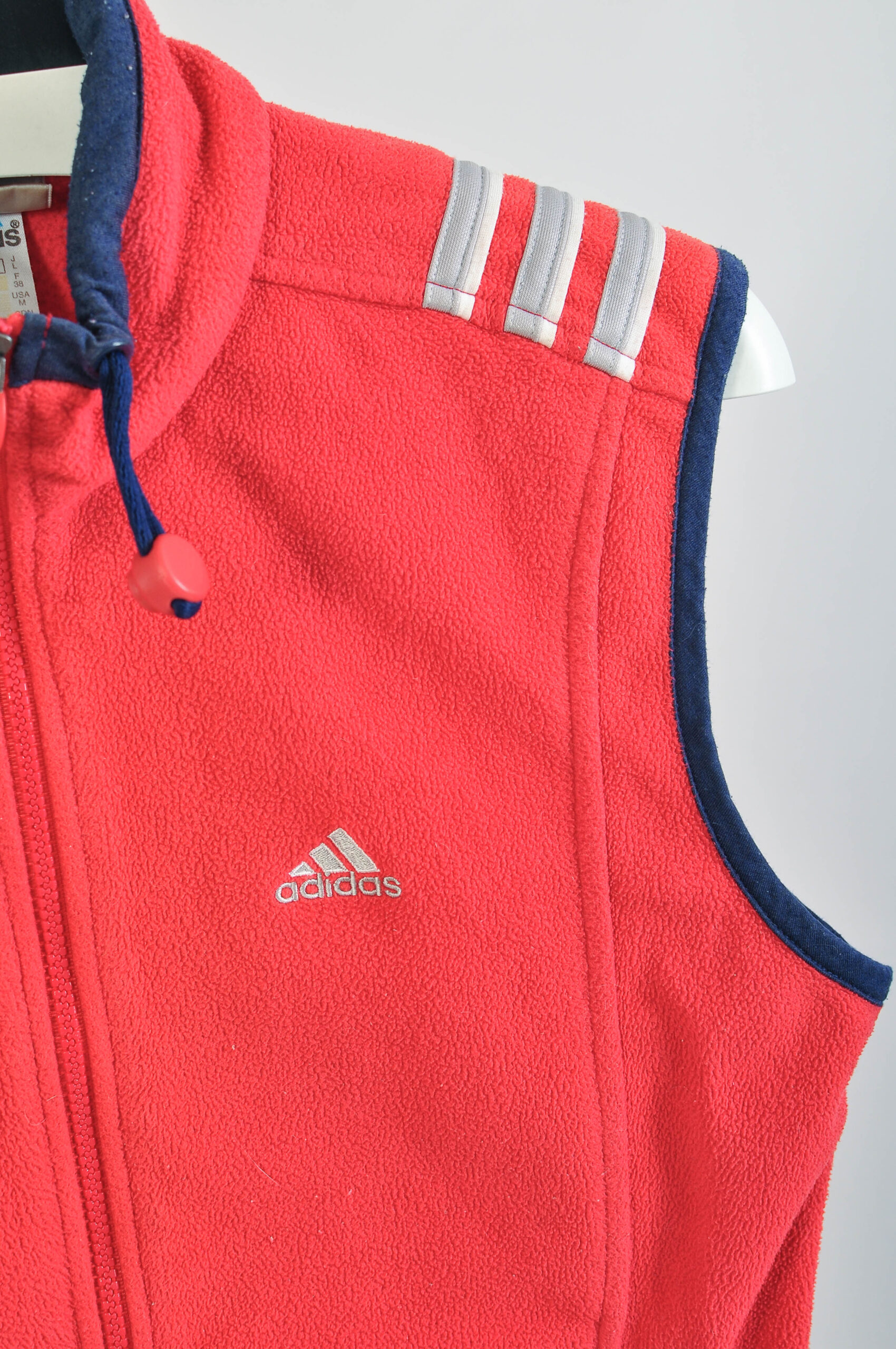 Vintage 00s Adidas Fleece Vest | Size 38 - Image 3