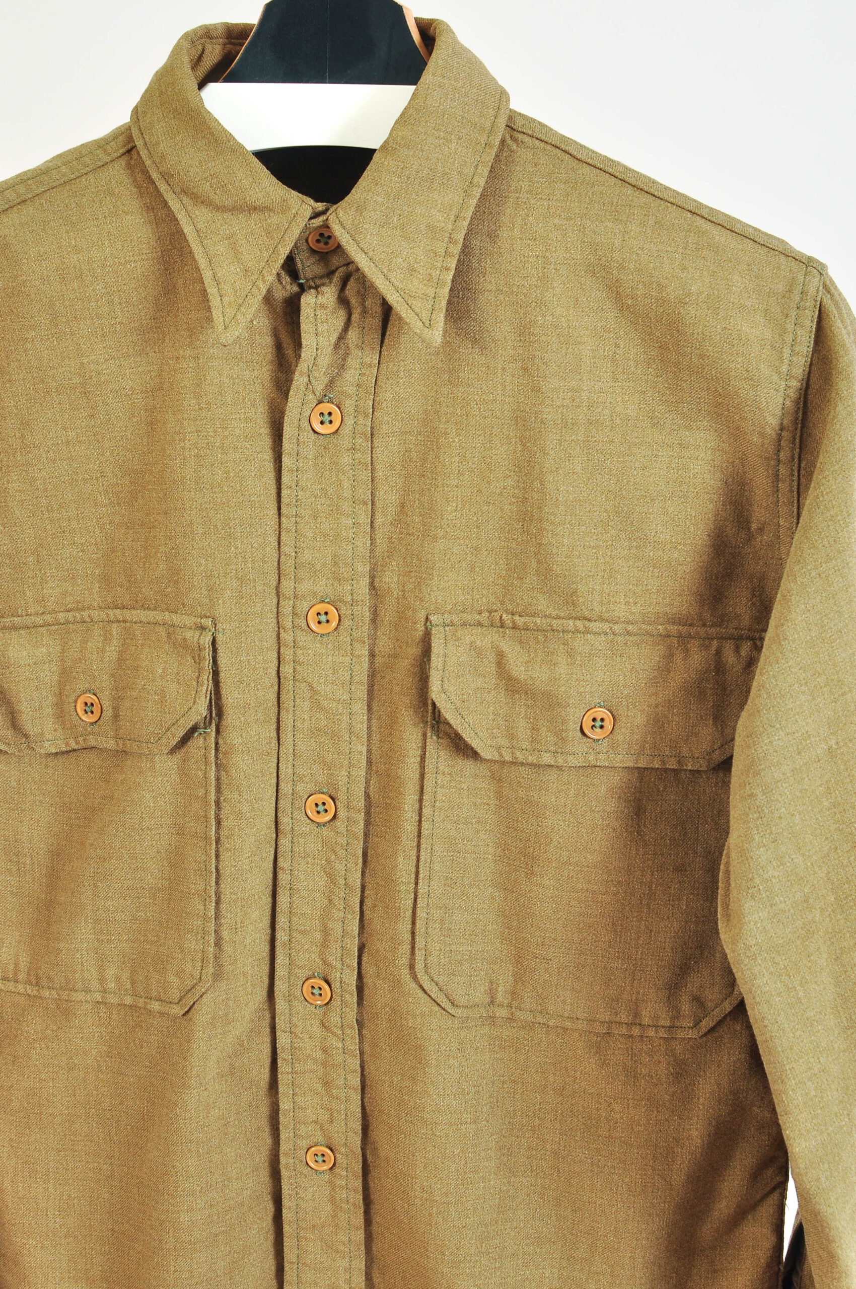 Vintage 90s Military Style Shirt – S - Image 3