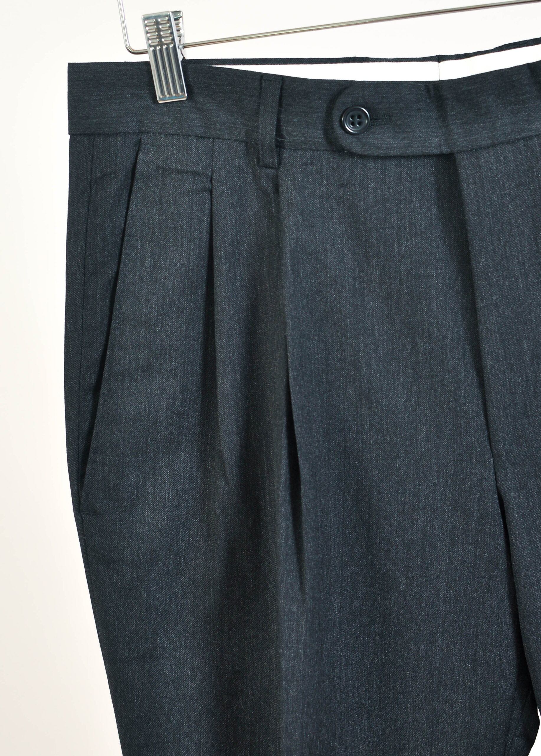 Vintage 80s Roy Robson Double Breasted Grey Wool Suit – L - Image 8