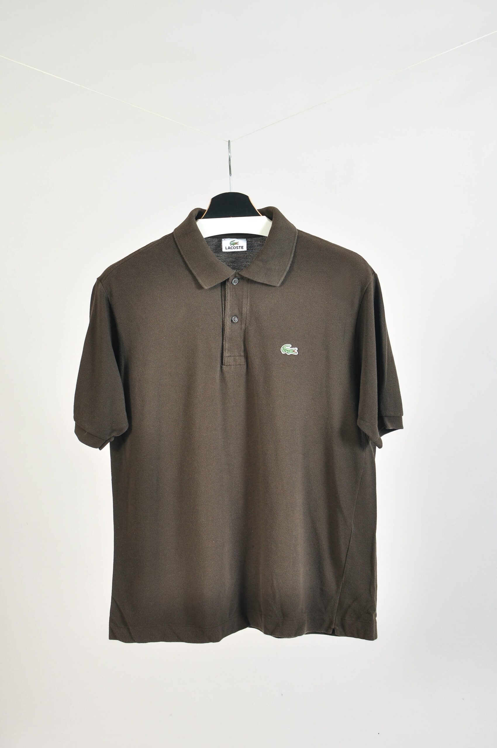 Vintage 90s Lacoste Brown Polo Shirt – M