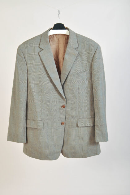 Vintage 00s Ralph Lauren Wool Checkered Blazer | 46R