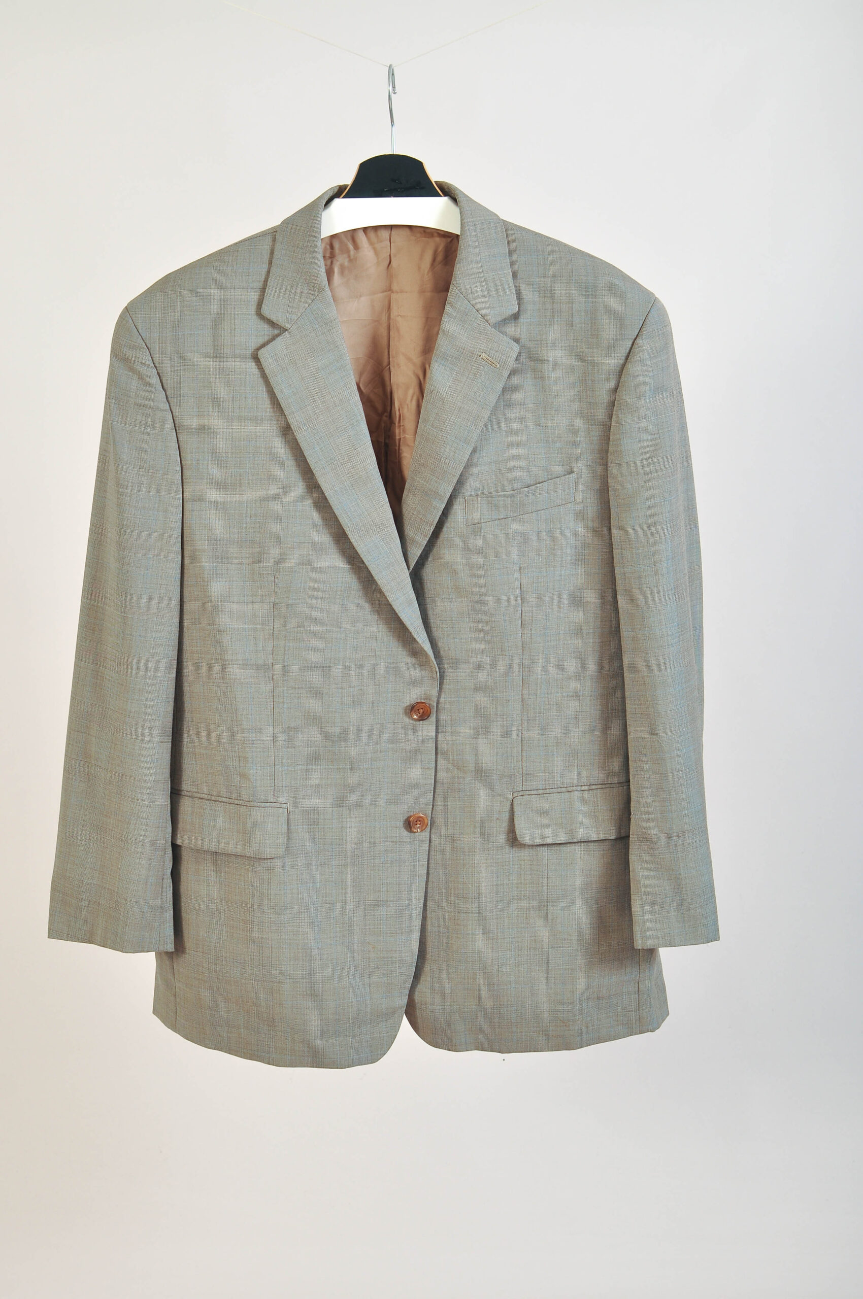 Vintage 00s Ralph Lauren Wool Checkered Blazer | 46R