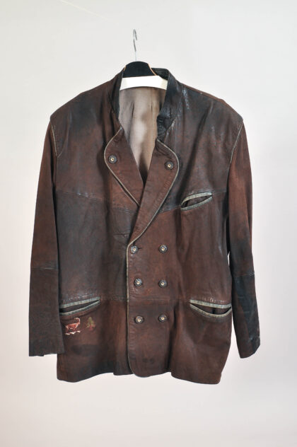 Vintage 90s Suede Leather Double Breasted Jacket – 2XL