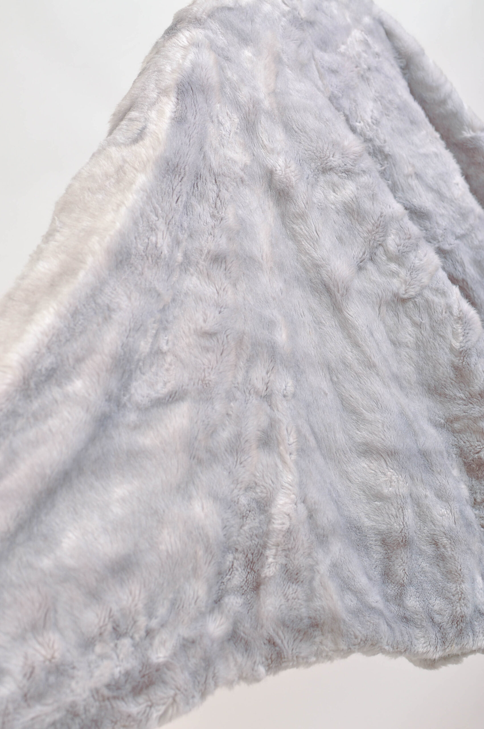 Vintage Y2K Faux Fur Poncho with Scarf – M/L - Image 6