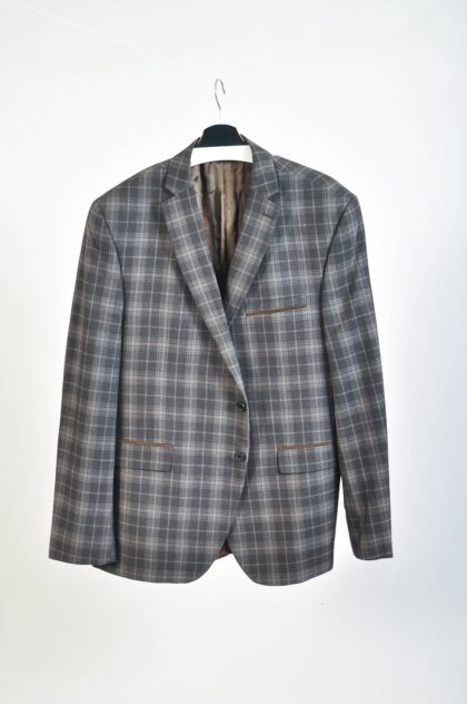Vintage Y2K Checkered Blazer Jacket – 2XL/3XL