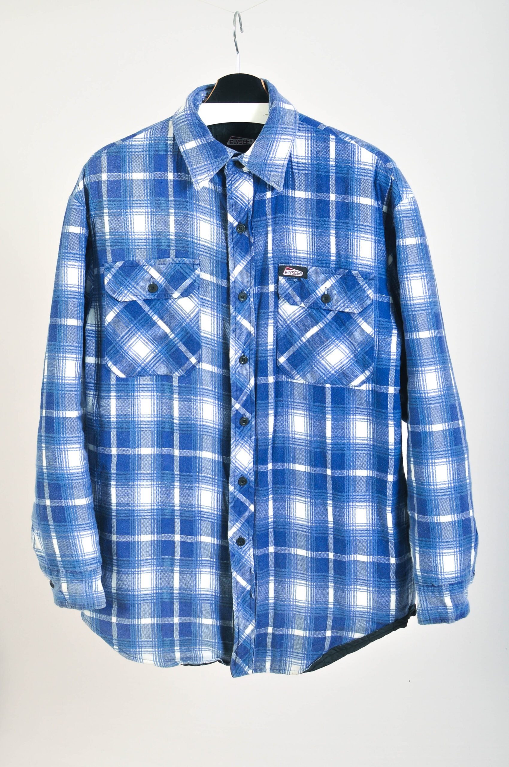 Vintage Y2K Lined Checkered Shirt – M