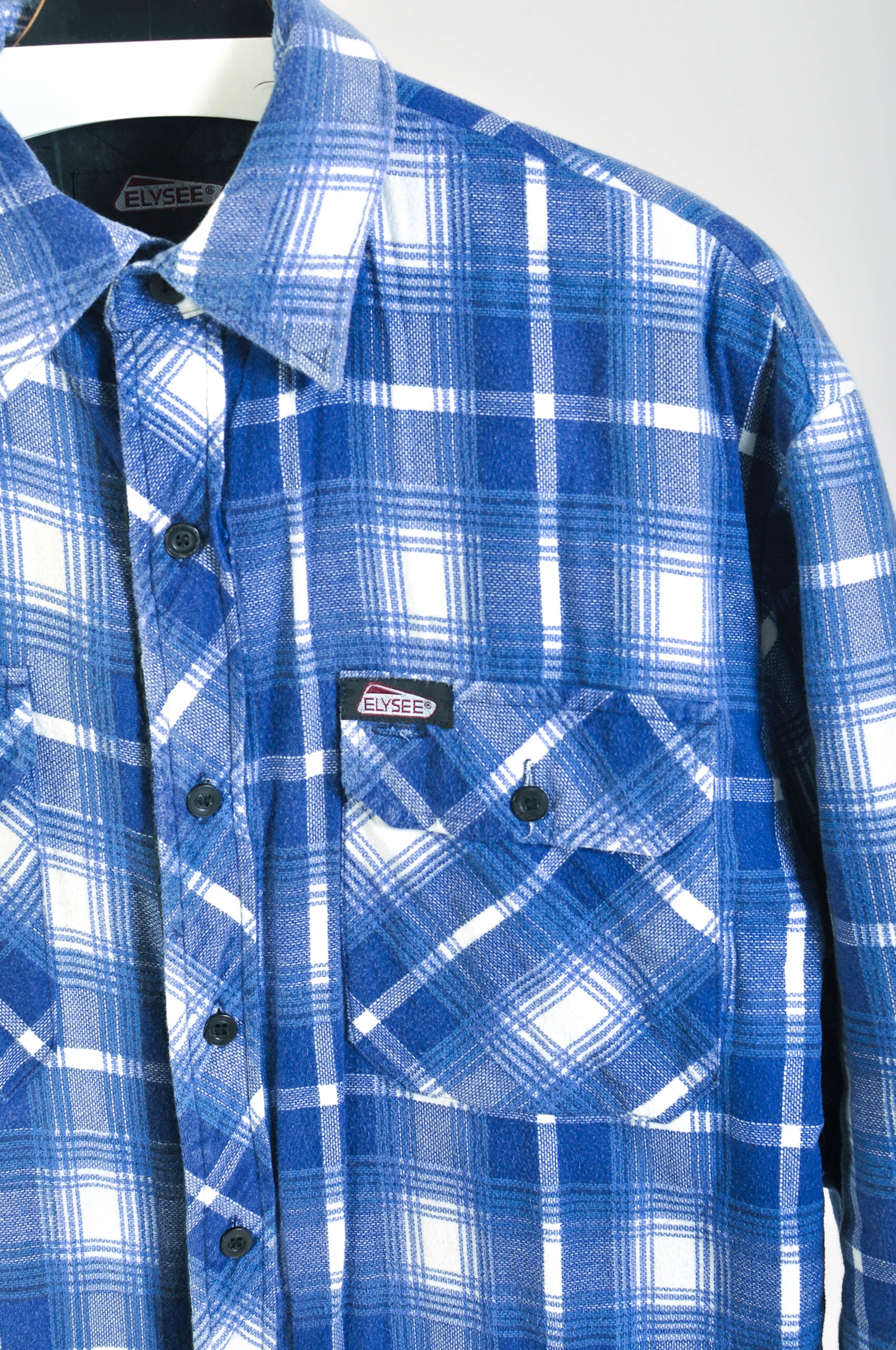 Vintage Y2K Lined Checkered Shirt – M - Image 3