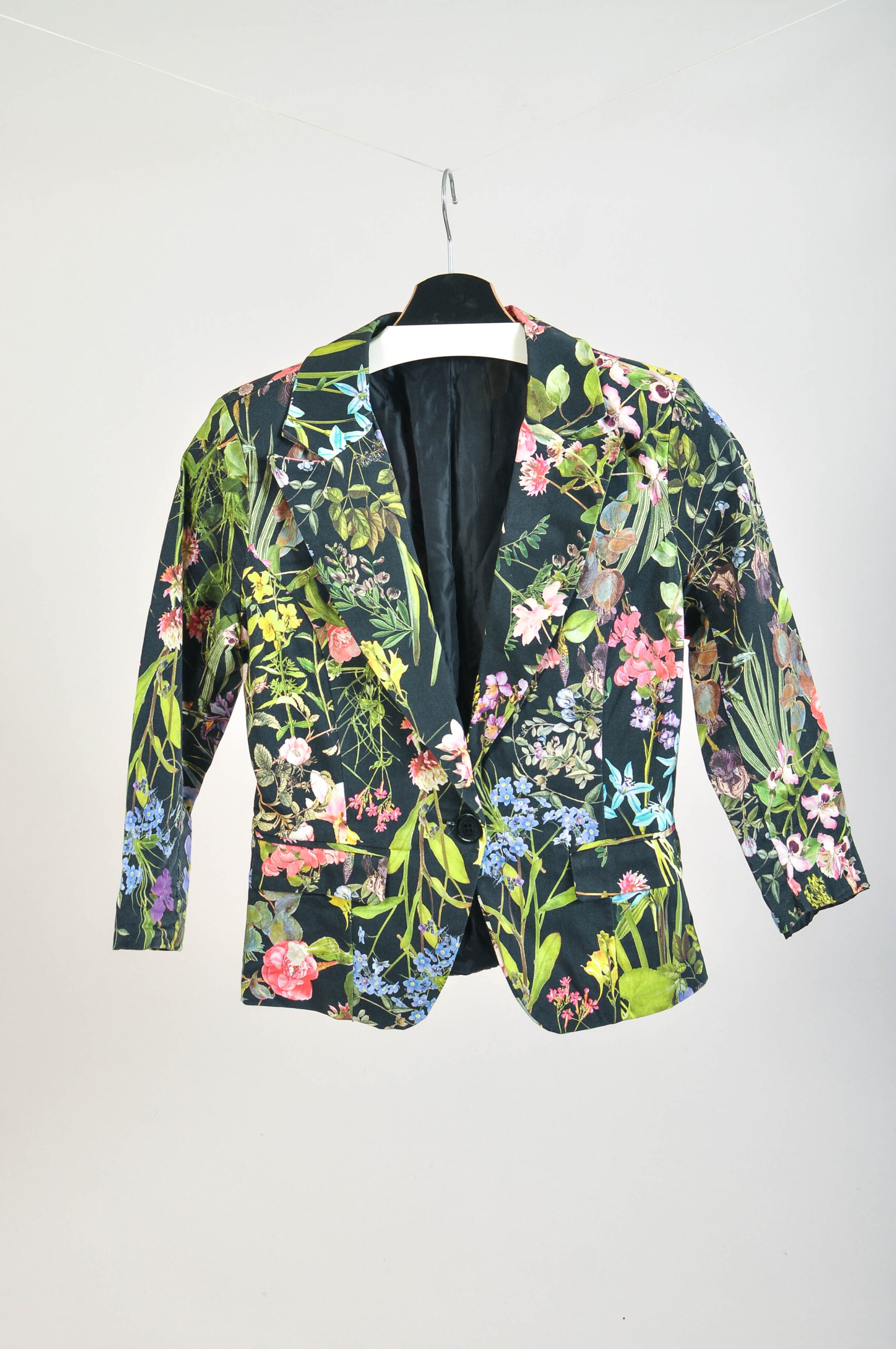 Vintage Y2K Italian Floral Blazer Jacket – S