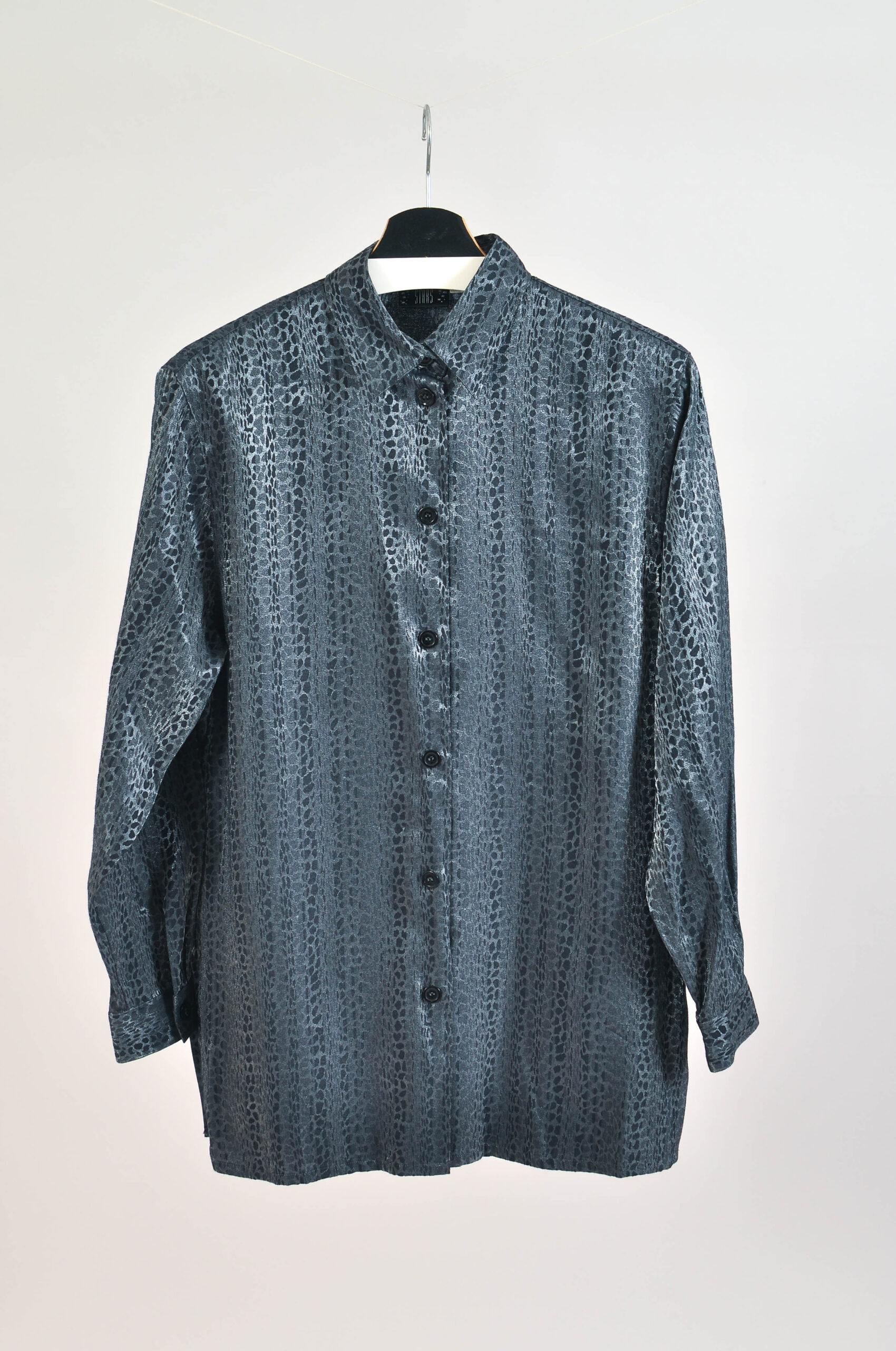 Vintage 90s Stars Silver Shirt – Size 38