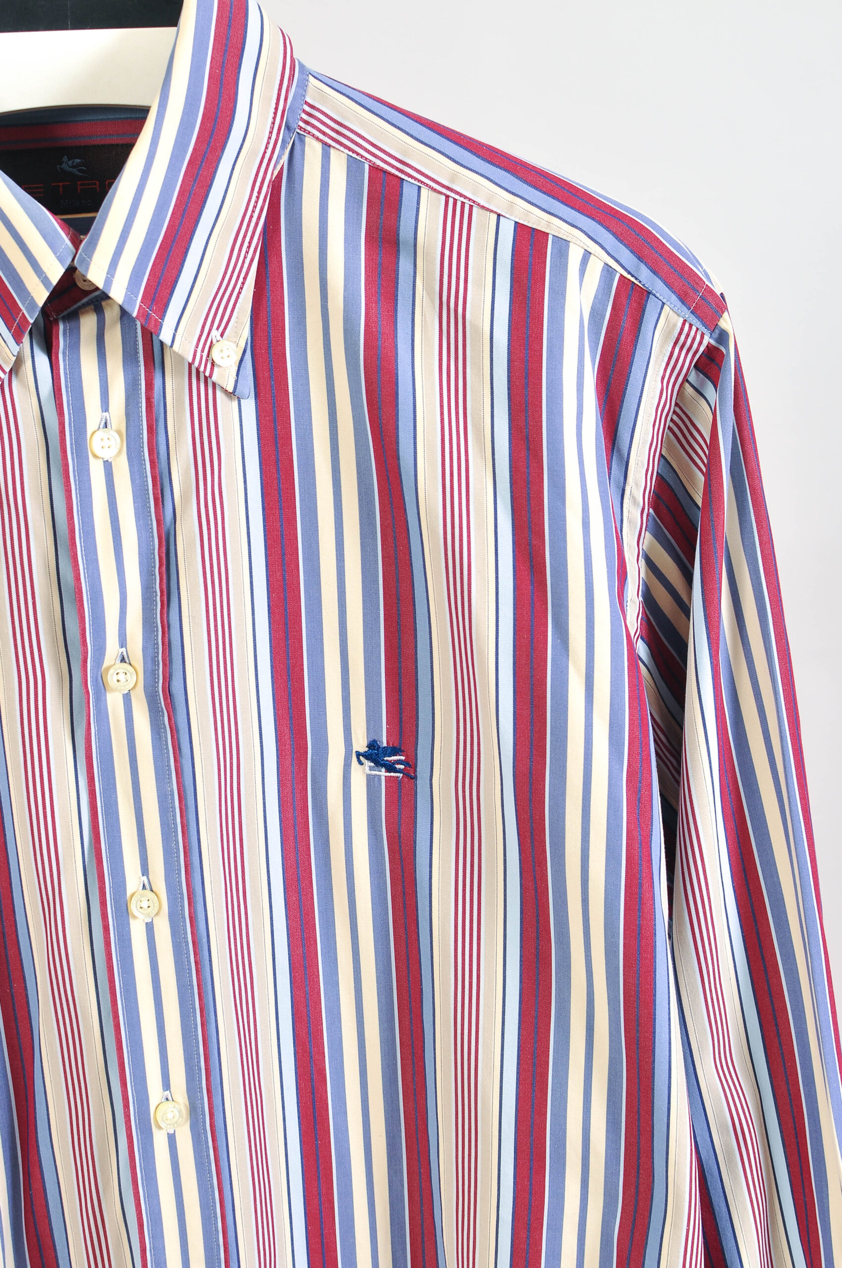 Vintage 00s Etro Striped Shirt – XL - Image 3