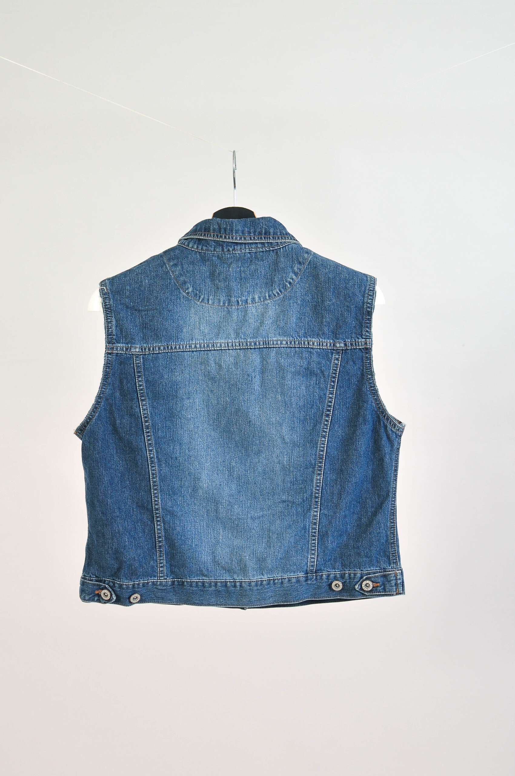 Vintage 00s River Island Denim Vest – L - Image 4