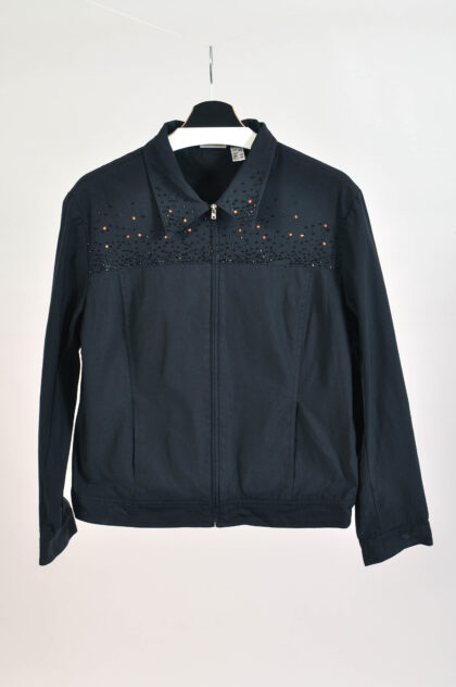 Vintage Y2K Cilena Black Jacket – XL