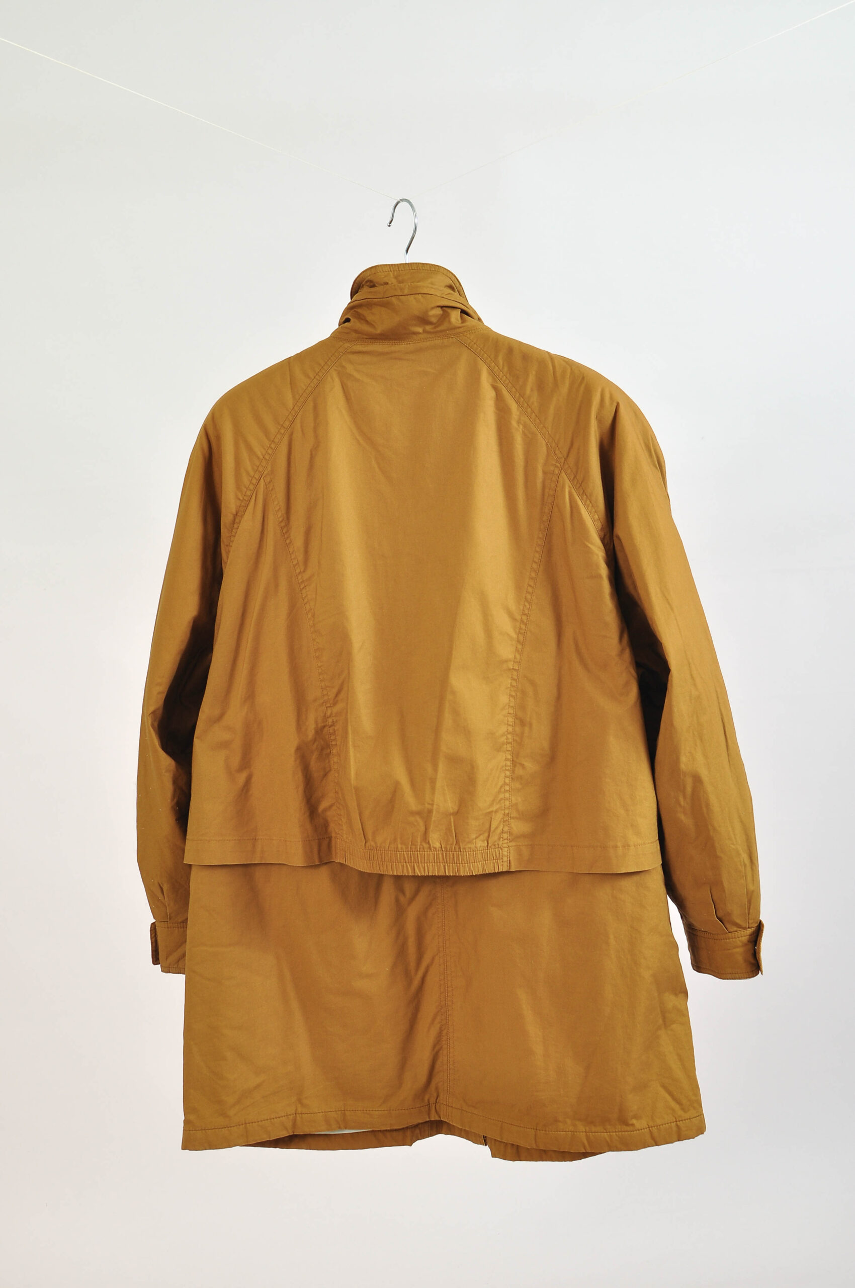Vintage 90s Delmod Brown Parka Jacket – M/L - Image 4