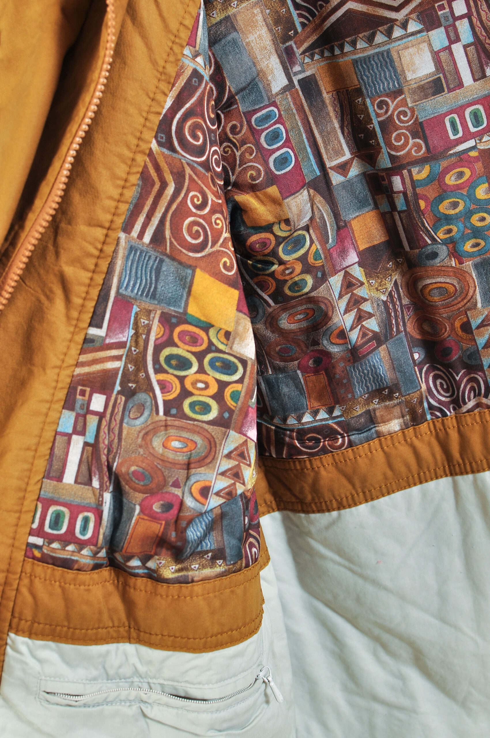 Vintage 90s Delmod Brown Parka Jacket – M/L - Image 5