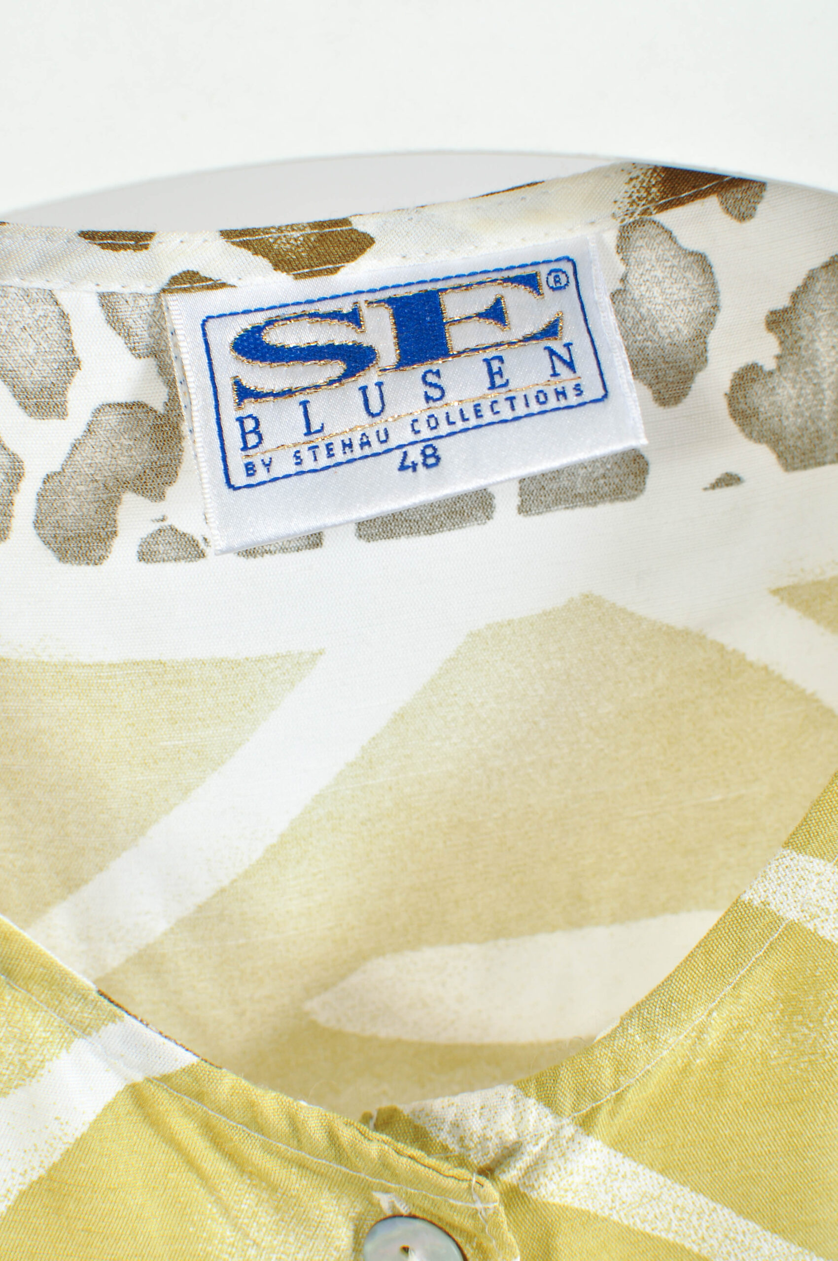 Vintage 90s Stenau Collections Abstract Print Blouse – XXL - Image 5