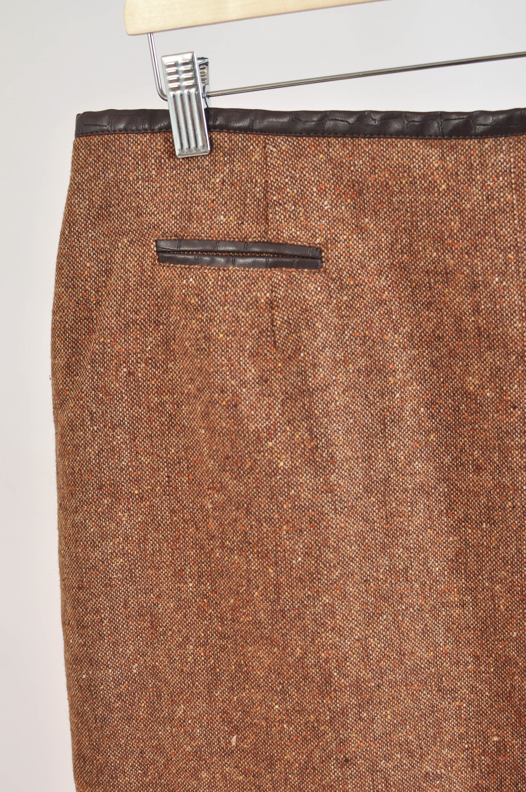 Vintage 00s Ted Nicol Brown Skirt Suit – XL - Image 9