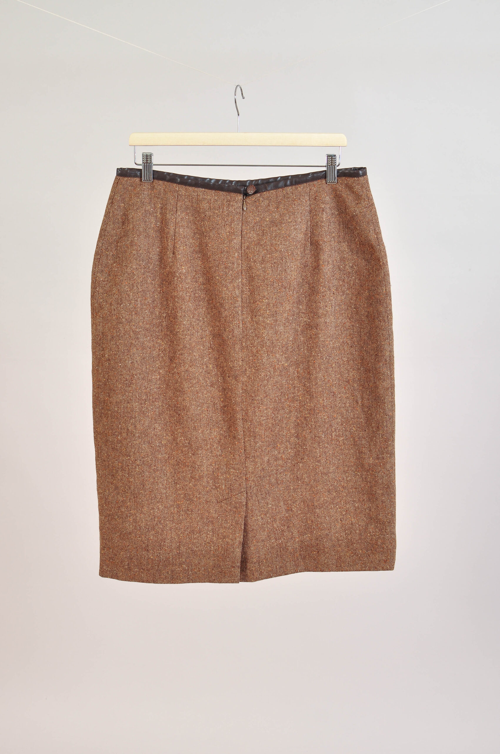 Vintage 00s Ted Nicol Brown Skirt Suit – XL - Image 10