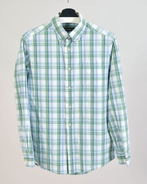 Vintage 00s Eddie Bauer Checkered Cotton Shirt – S