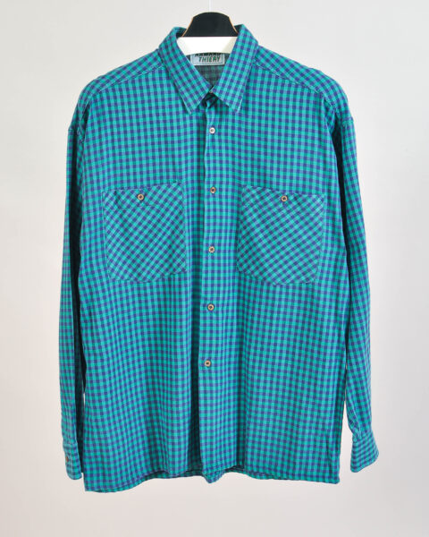 Vintage 90s Armand Thiery Checkered Shirt – XL
