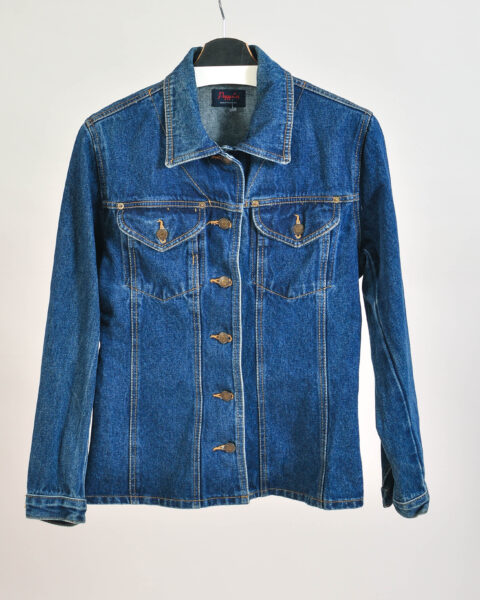 Vintage 90s Peggy Lee Dark Denim Jacket – 38