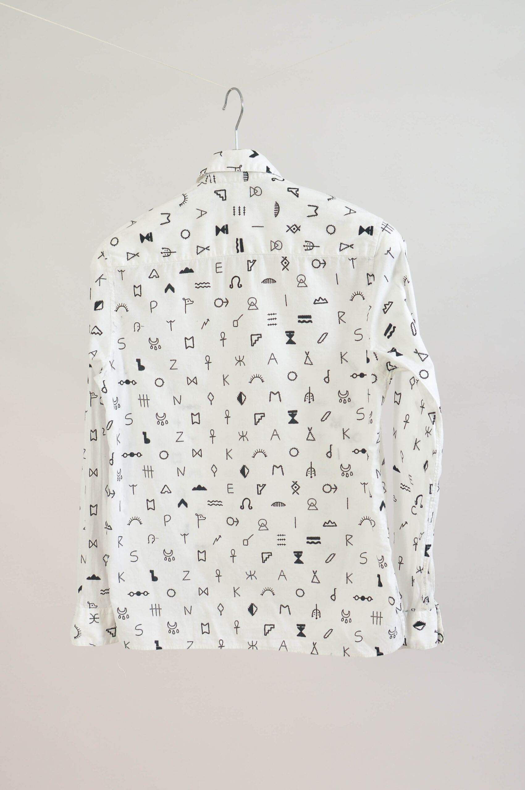 Vintage 00s Kenzo White & Black Cotton Shirt – 36 - Image 5