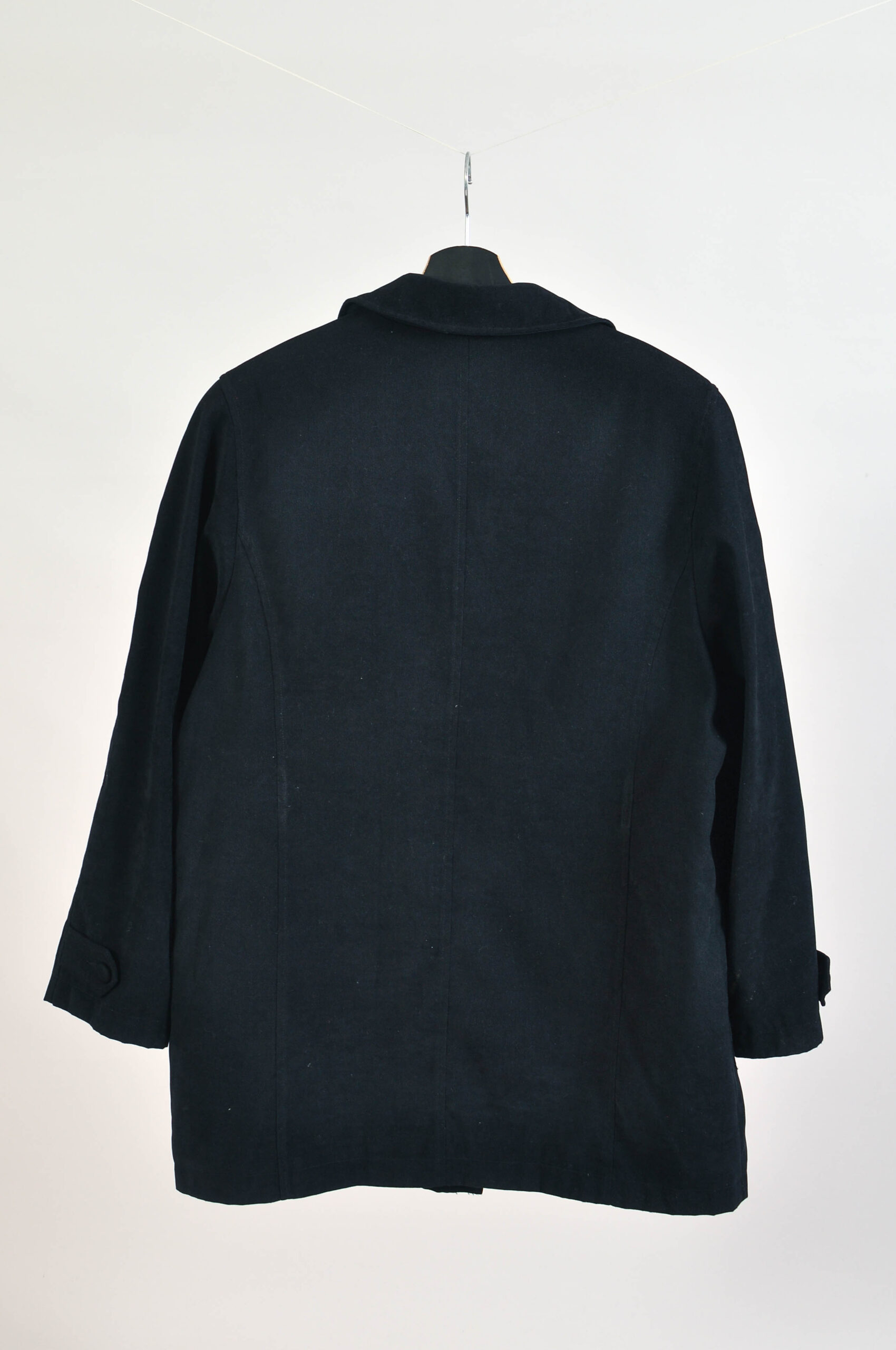 Vintage 00s Ann Miller Black Double Breasted Coat – L - Image 5