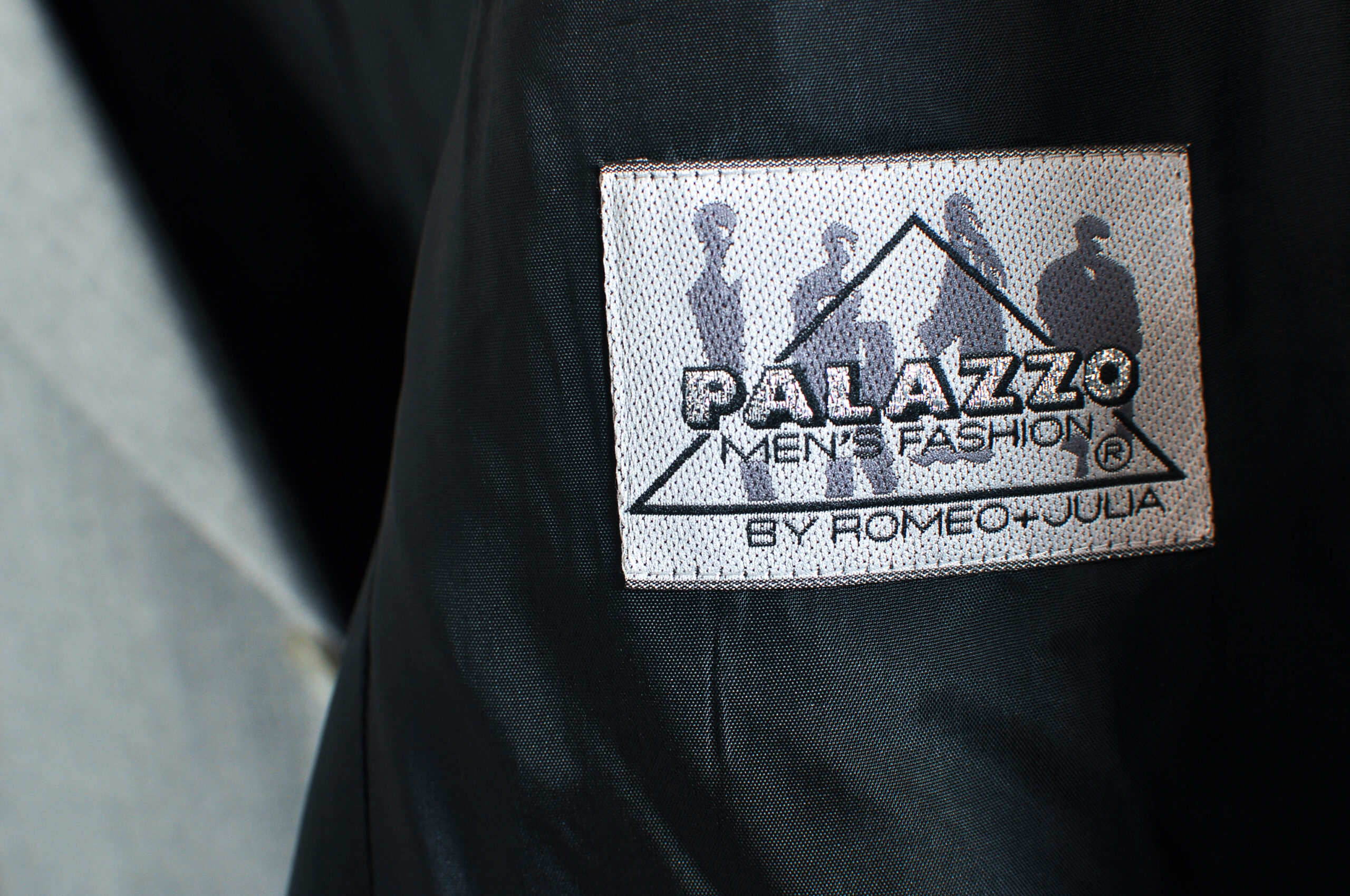 Vintage 90s Palazzo Grey Wool Blend Blazer Jacket – L - Image 4