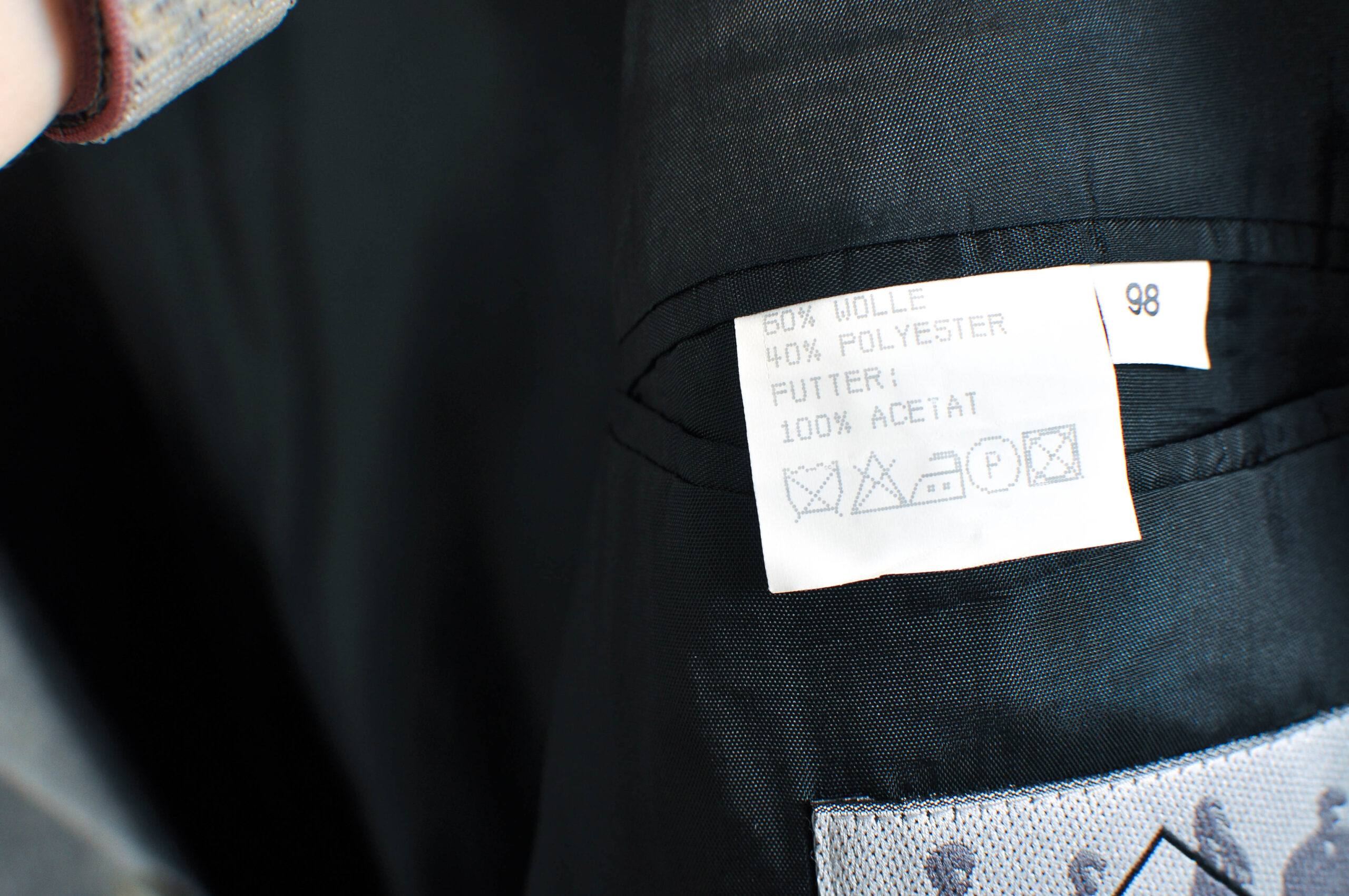 Vintage 90s Palazzo Grey Wool Blend Blazer Jacket – L - Image 5