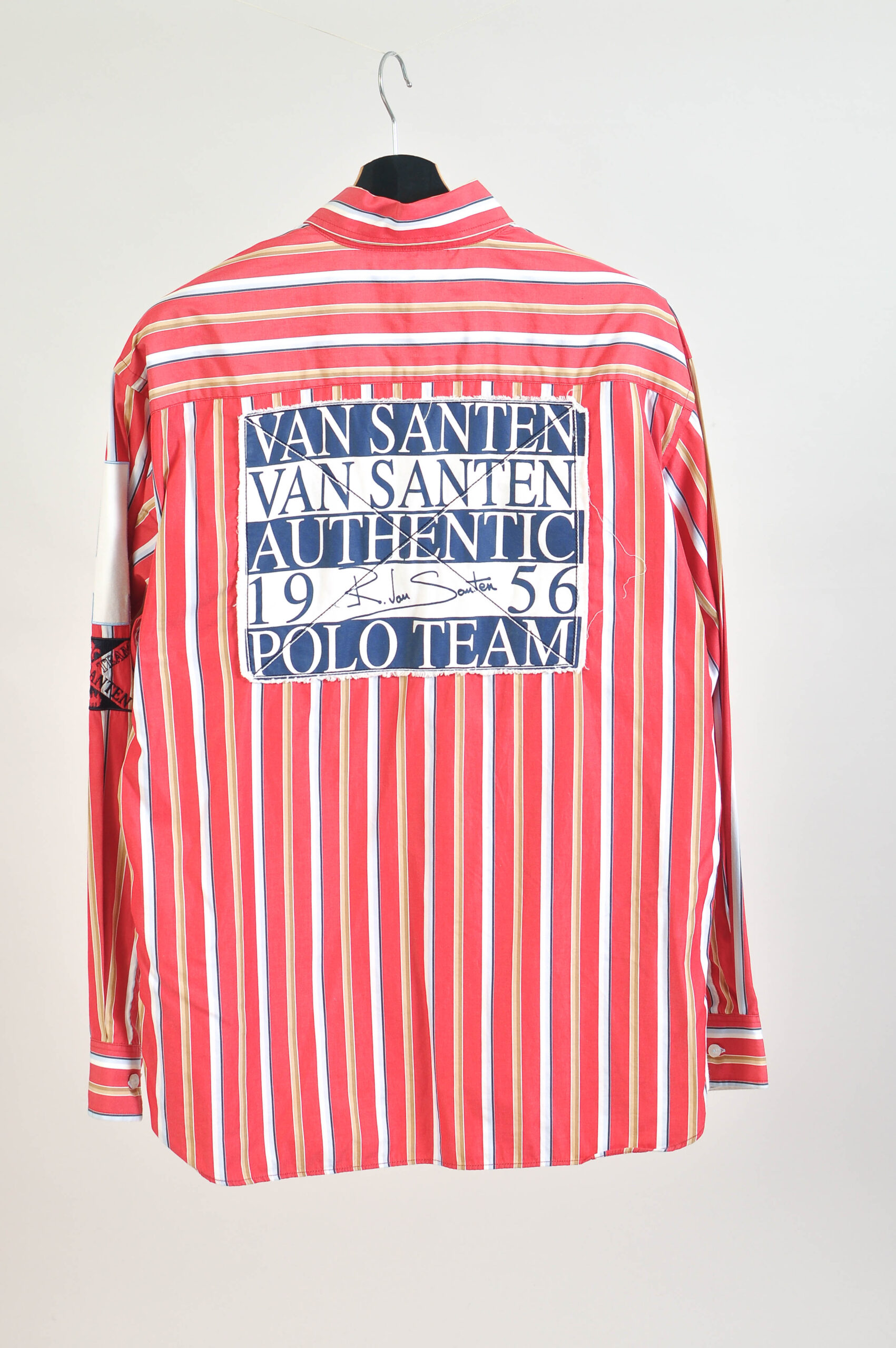 Vintage 00s Van Santen & Van Santen Striped Shirt – M - Image 5