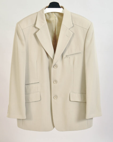 Vintage 00s Light Beige Blazer Jacket – XL