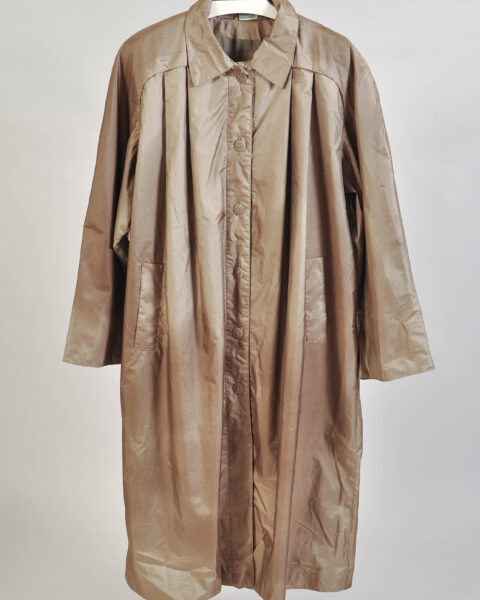 Vintage 80s Gold Maxi Rain Coat – XXL