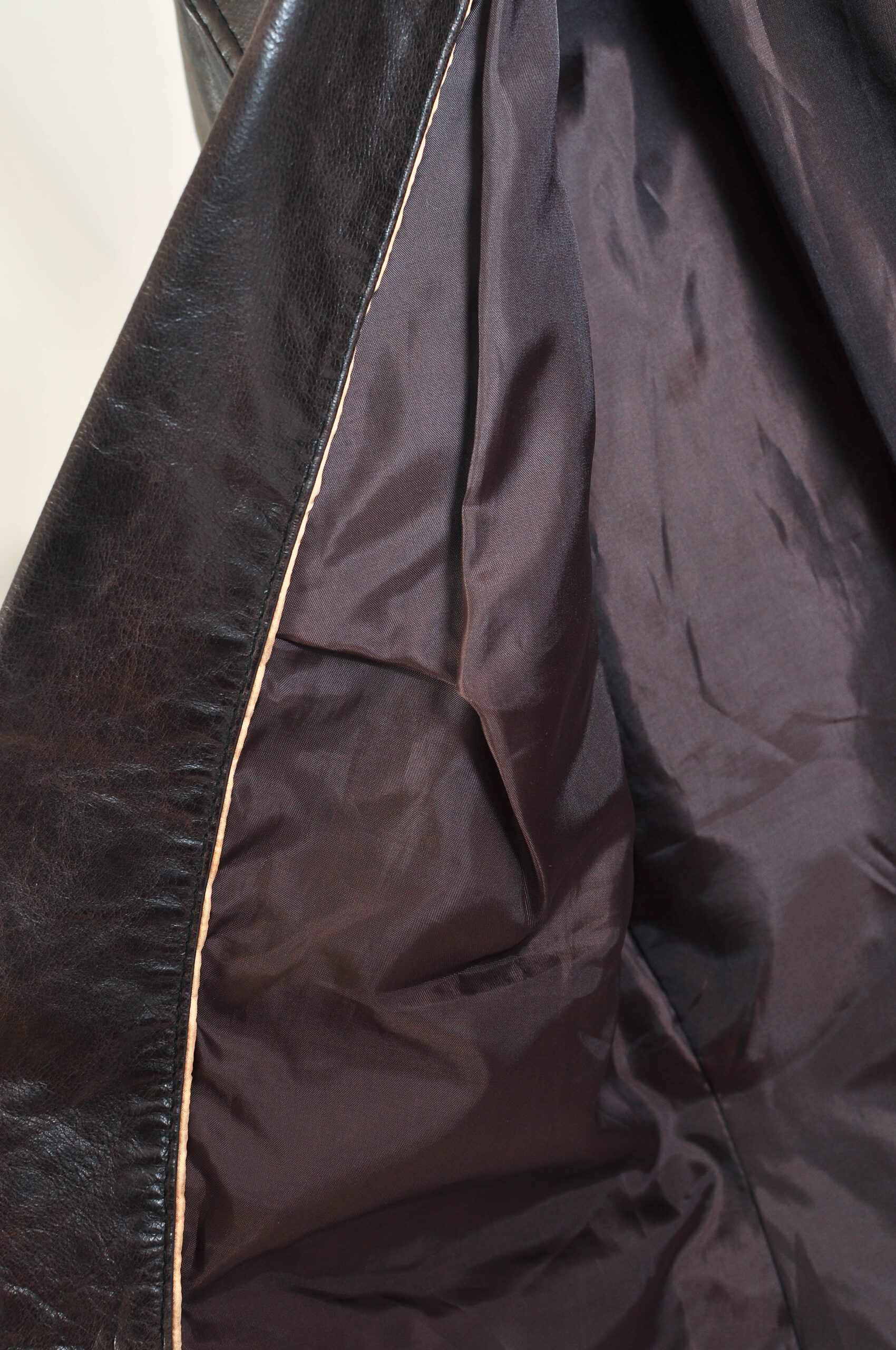 Vintage 00s Brown Leather Blazer Jacket – XL - Image 5