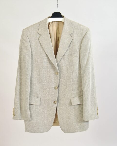 Vintage 00s Beige Blazer Jacket – L