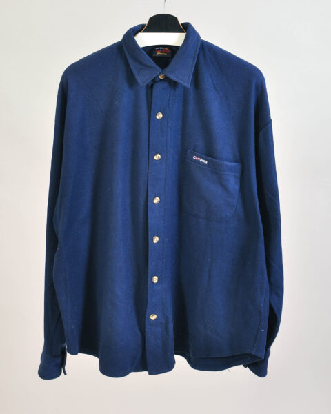 Vintage 00s Navy Fleece Shirt – XL