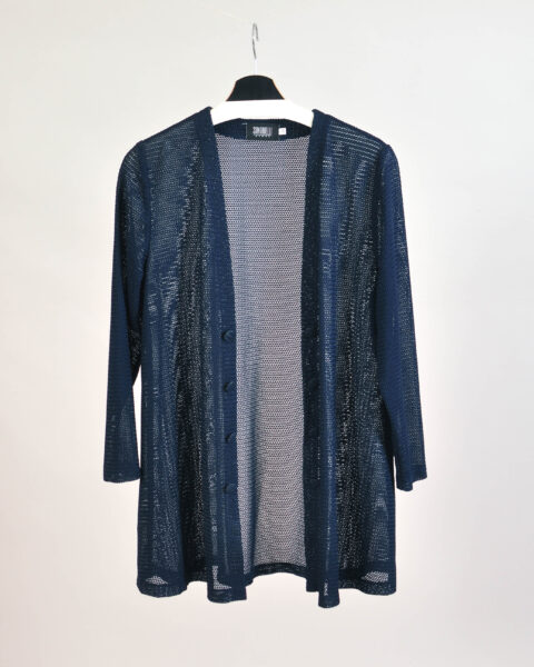 Vintage 90s Navy Open Front Kimono – 38