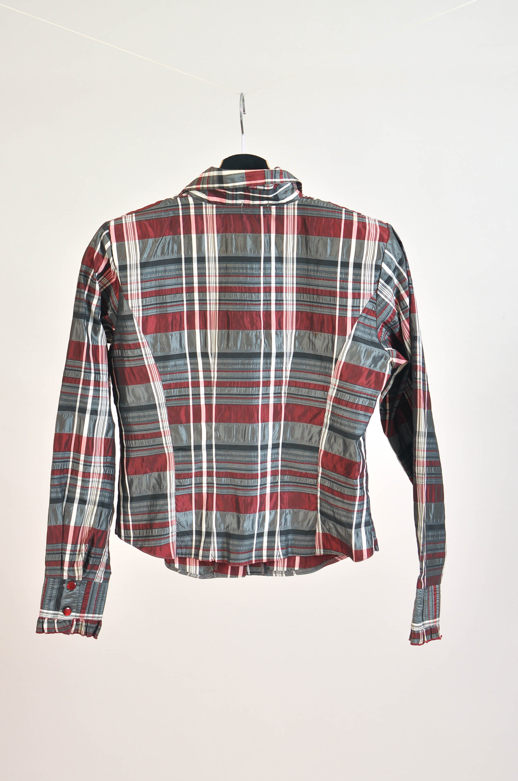 Vintage 00s Jakub Checkered Shirt – S/M - Image 5