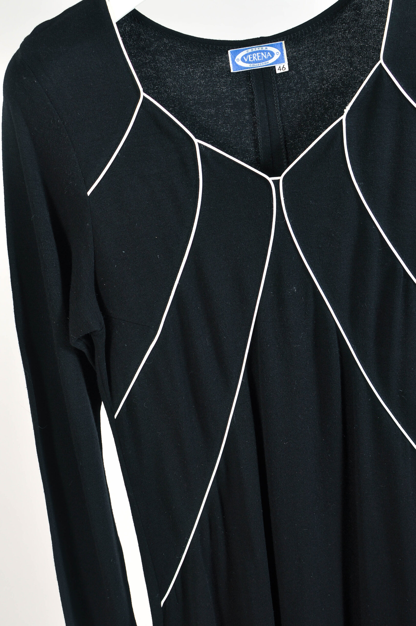 Vintage 90s Black Midi Dress – L - Image 3