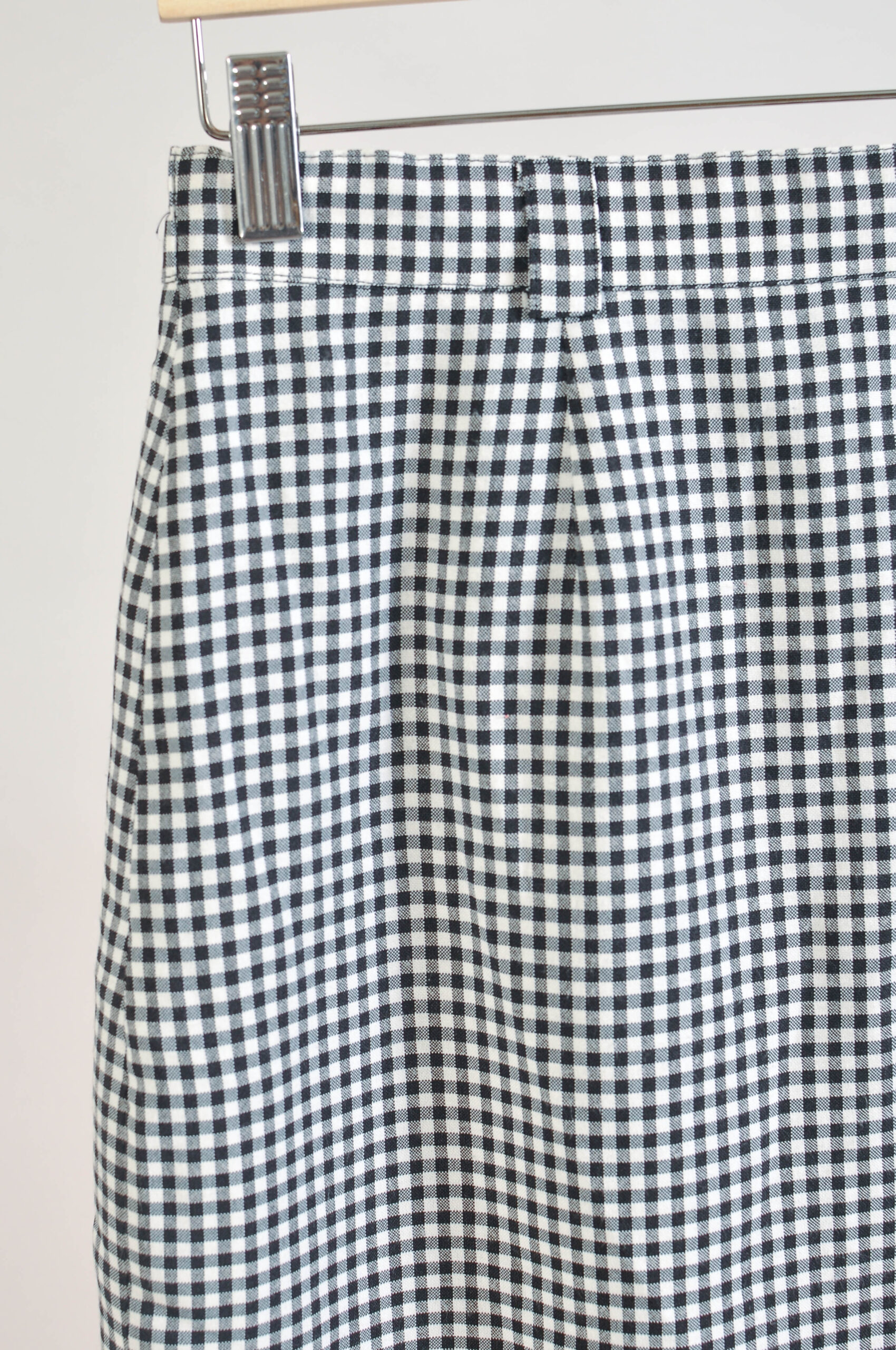 Vintage 00s Checkered Knee-Length Skirt – M - Image 3