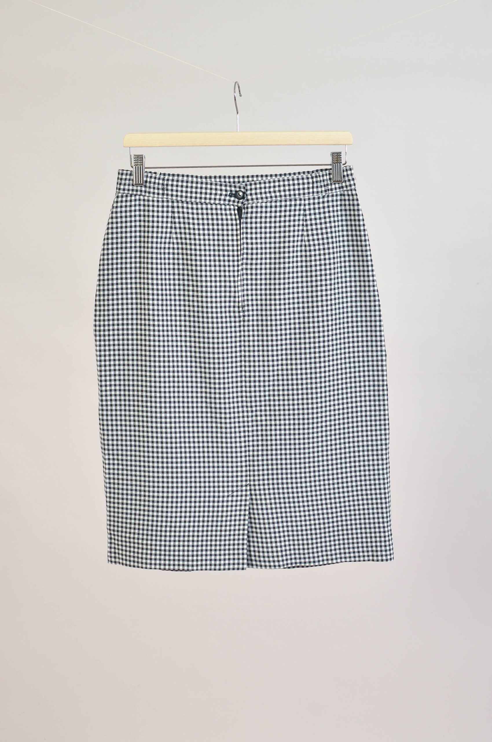 Vintage 00s Checkered Knee-Length Skirt – M - Image 4