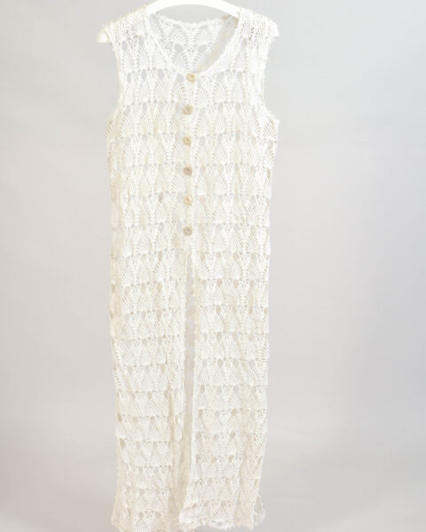 Vintage Y2K Handmade Maxi Crocheted Top – M/L