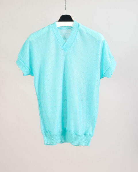 Vintage 90s Turquoise Top – S/M
