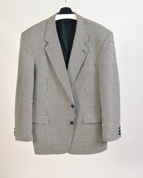 Vintage 90s Black & White Blazer Jacket – 54