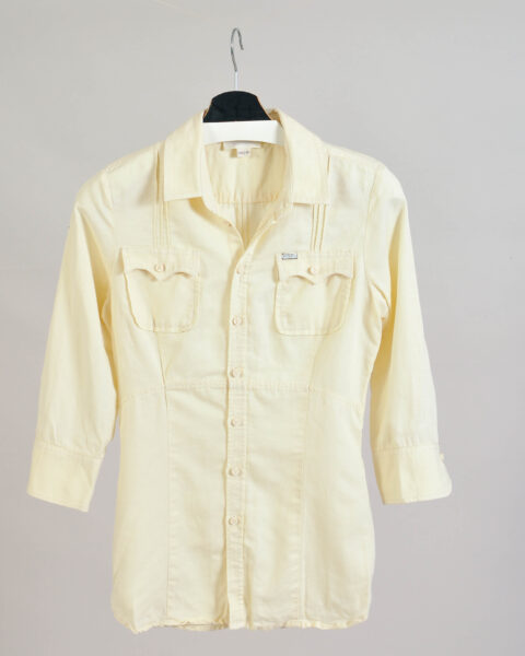 Vintage Y2K Butter Yellow Shirt – M